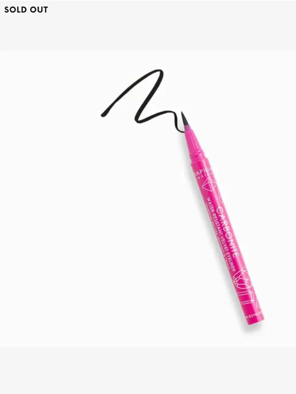 New & Sealed Seraphine Botanicals Water-Resistant Velvet Eyeliner, Carbonite